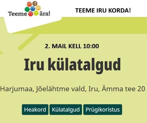 Teeme ära talgud 02.05.2026